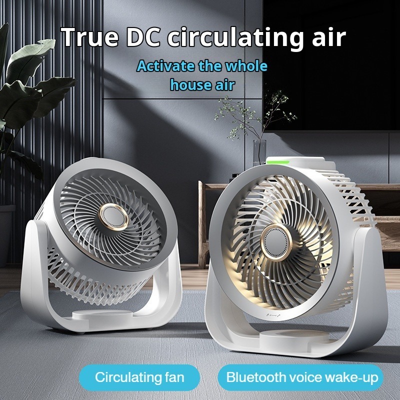 Home Office Gadgets - Smart Desk Fan Voice Activated Night