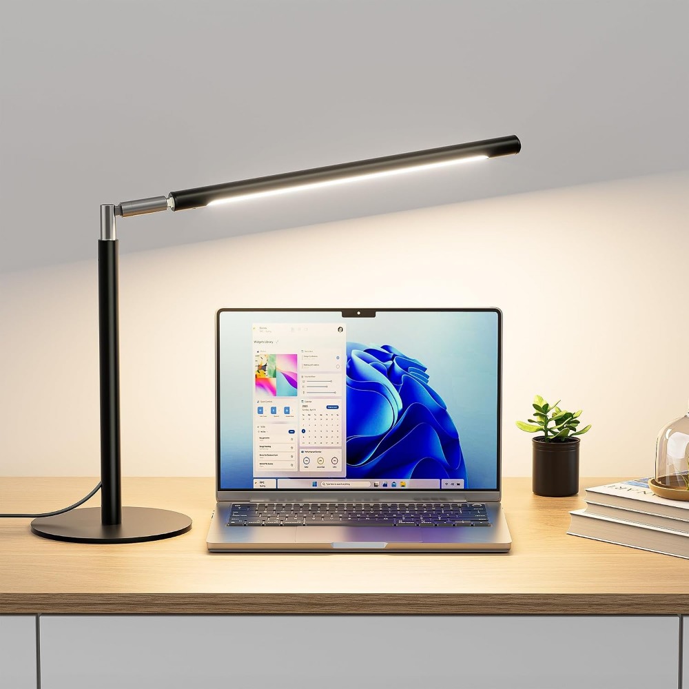 Home Office Desk - 16 Inch Adjustable Metal LED Desk