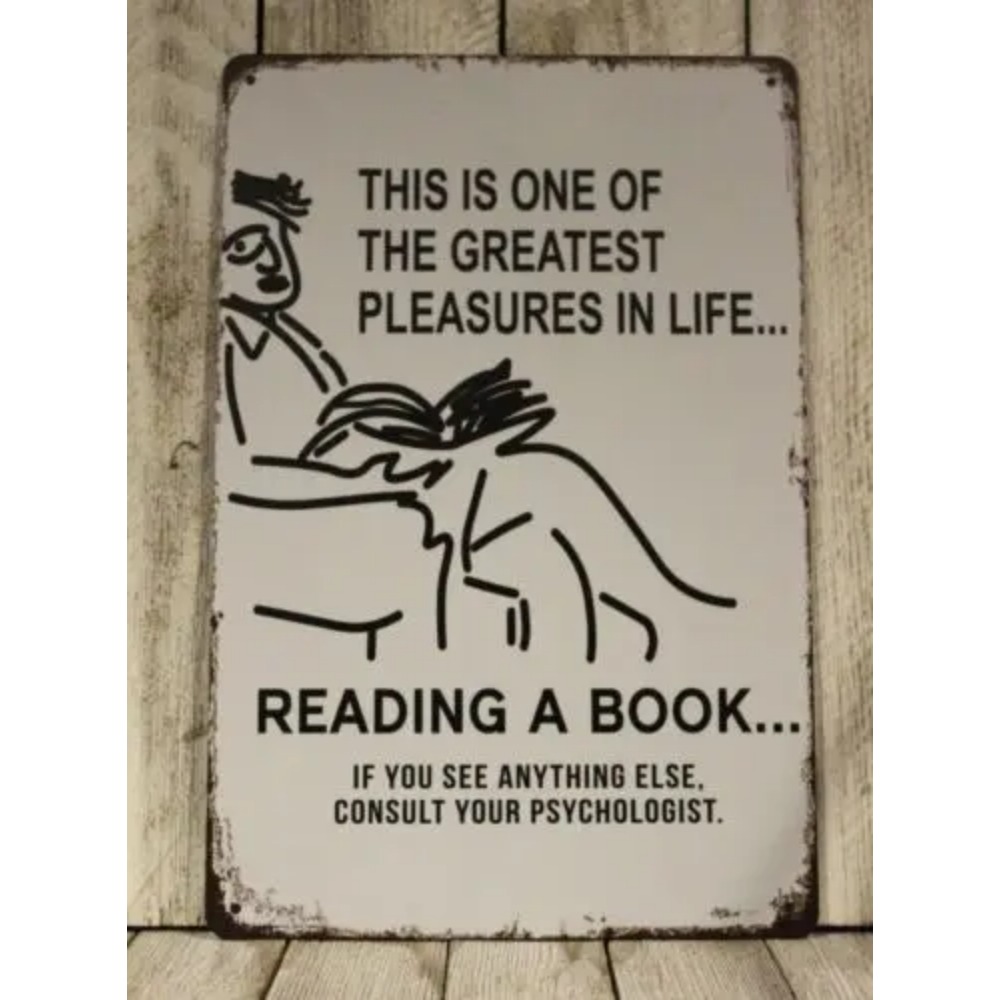 Home Office With Library - Funny Book Lover Gift Metal Tin