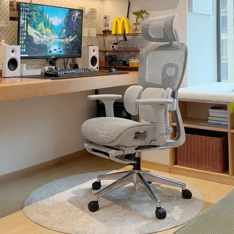 Home Office Desk - Ergonomic Office Chair with Lumbar Support
