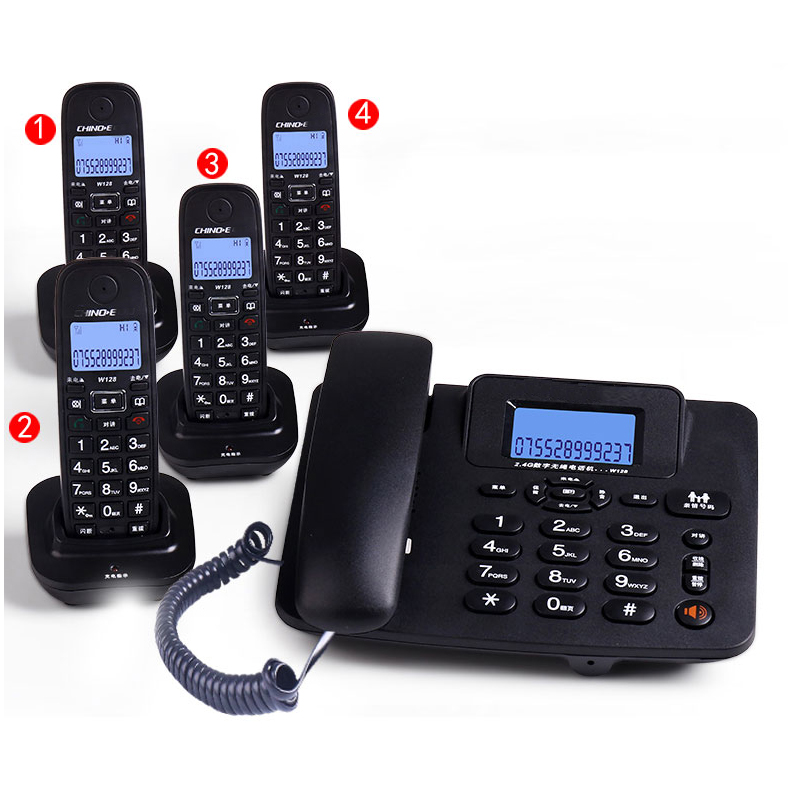 Home Office Call Center - Cordless Answering Machine 2.4G Corded Phone