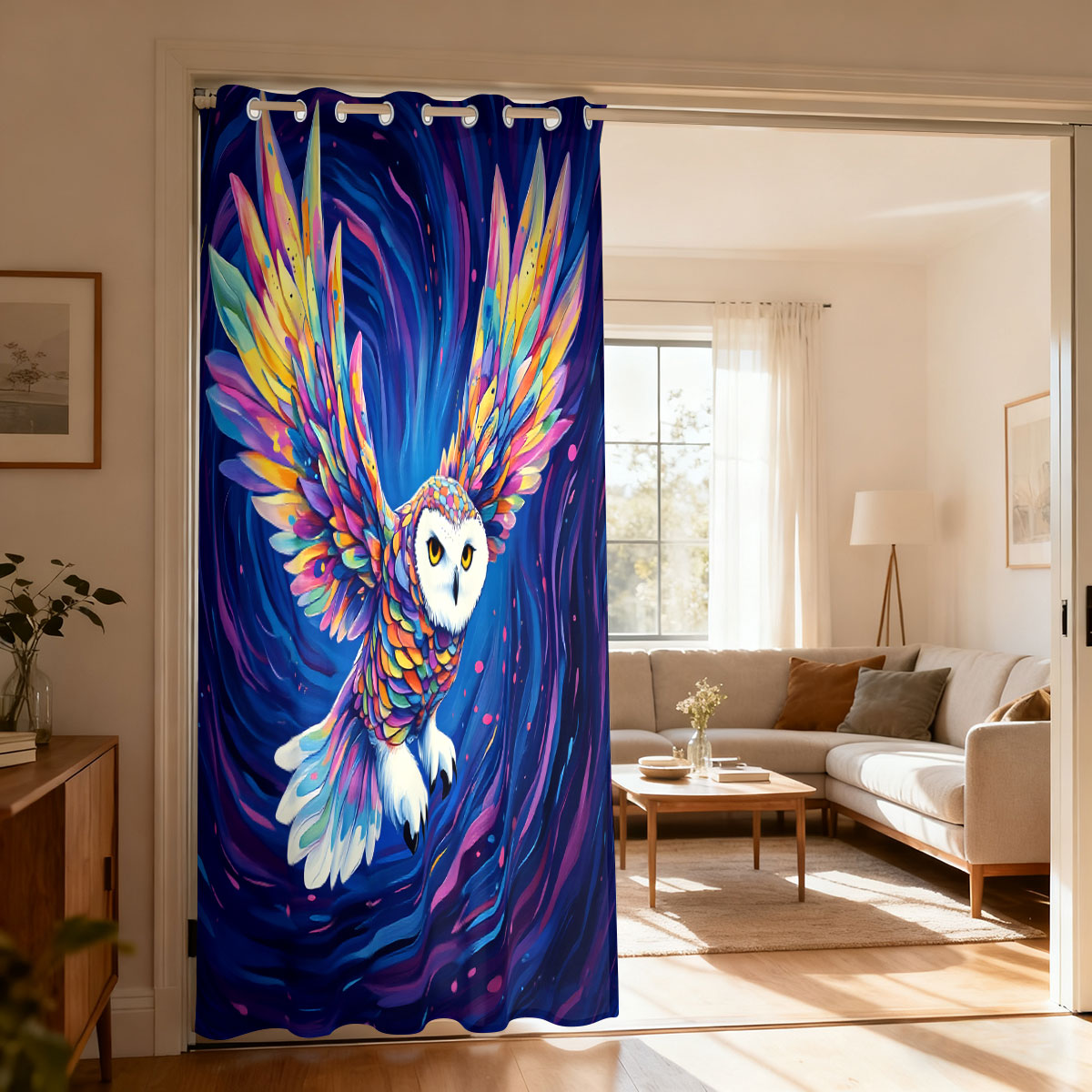 Home Office Rate - 1PC Colorful Starry Sky Flying Owl