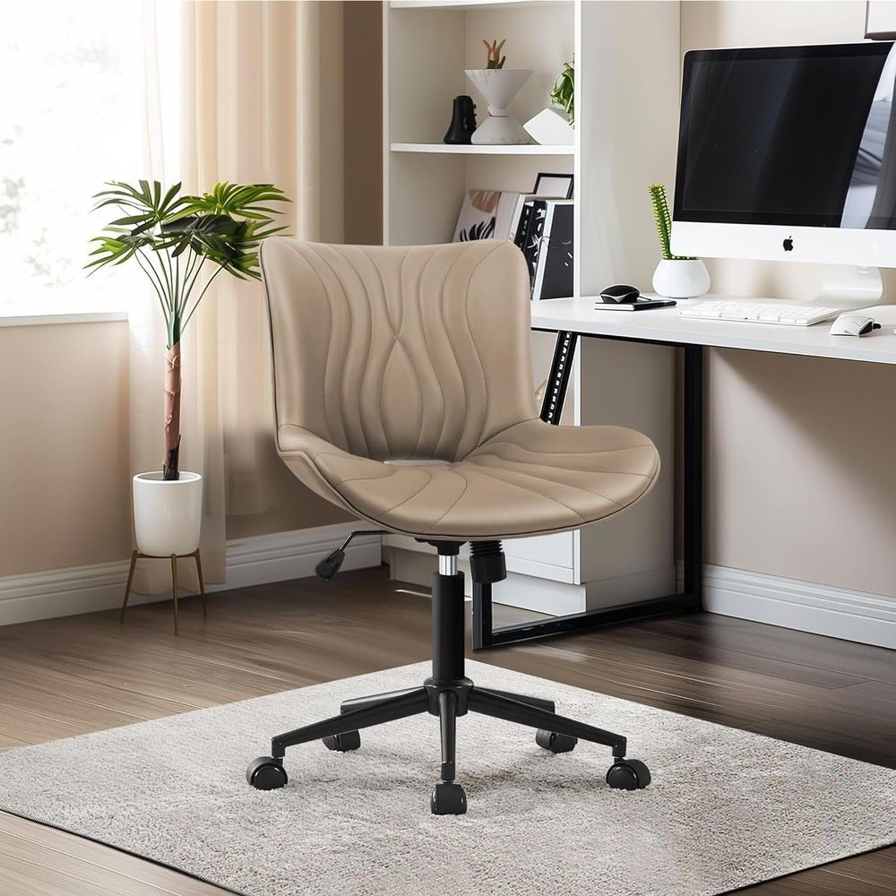 Home Office Desk - Ergonomic Height-Adjustable Swivel Desk Chair with