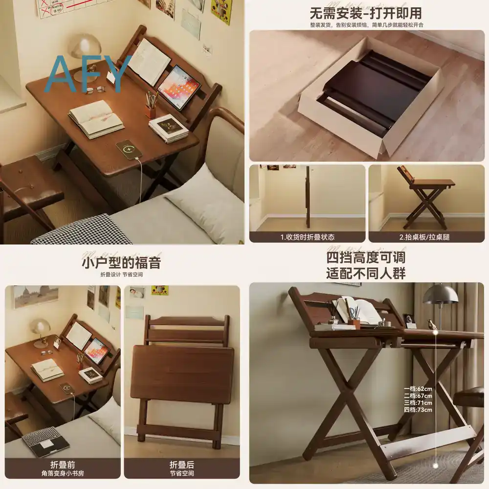 Home Office Of Ikea - Foldable Desk for Small Spaces Wooden