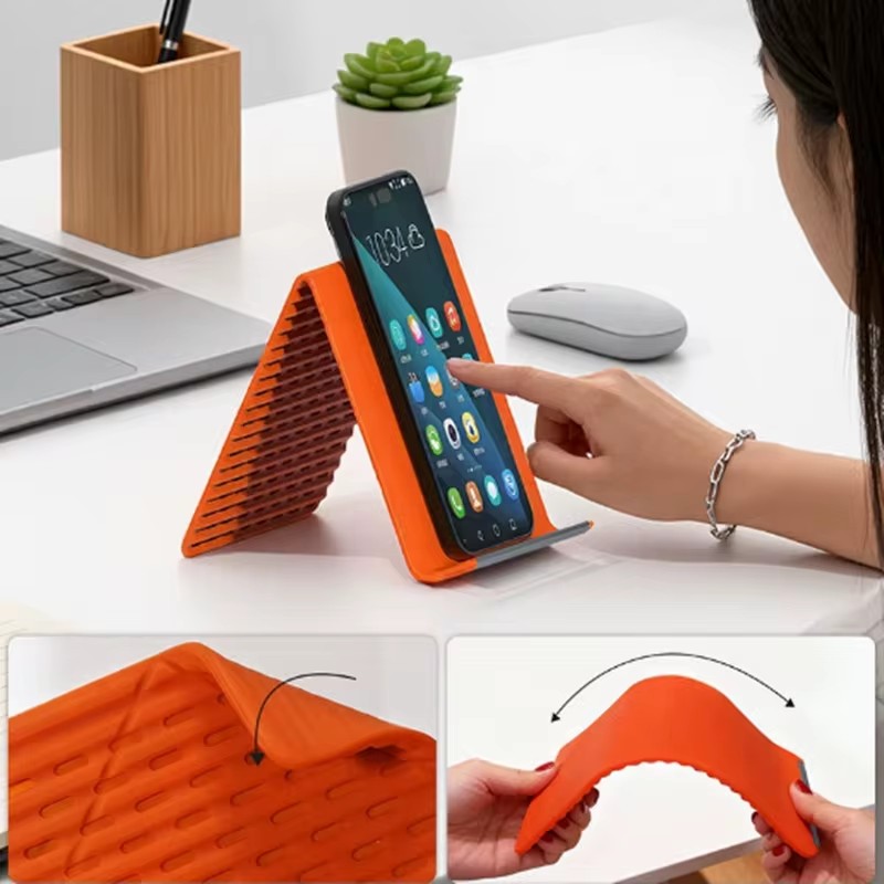 Home Office Call Center - Flexible Foldable Silicone Phone Holder Portable