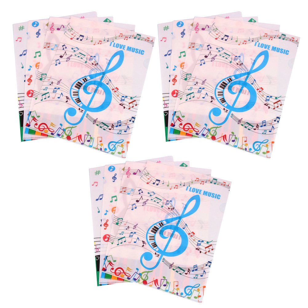 Home Office For Two - 12Pcs Piano Note Pattern A4 Document