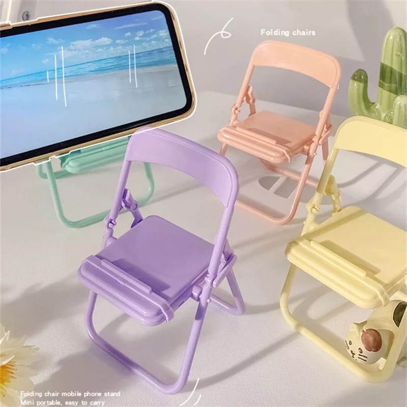Home Office Call Center - Cute Chair Phone Holder Stand Creative