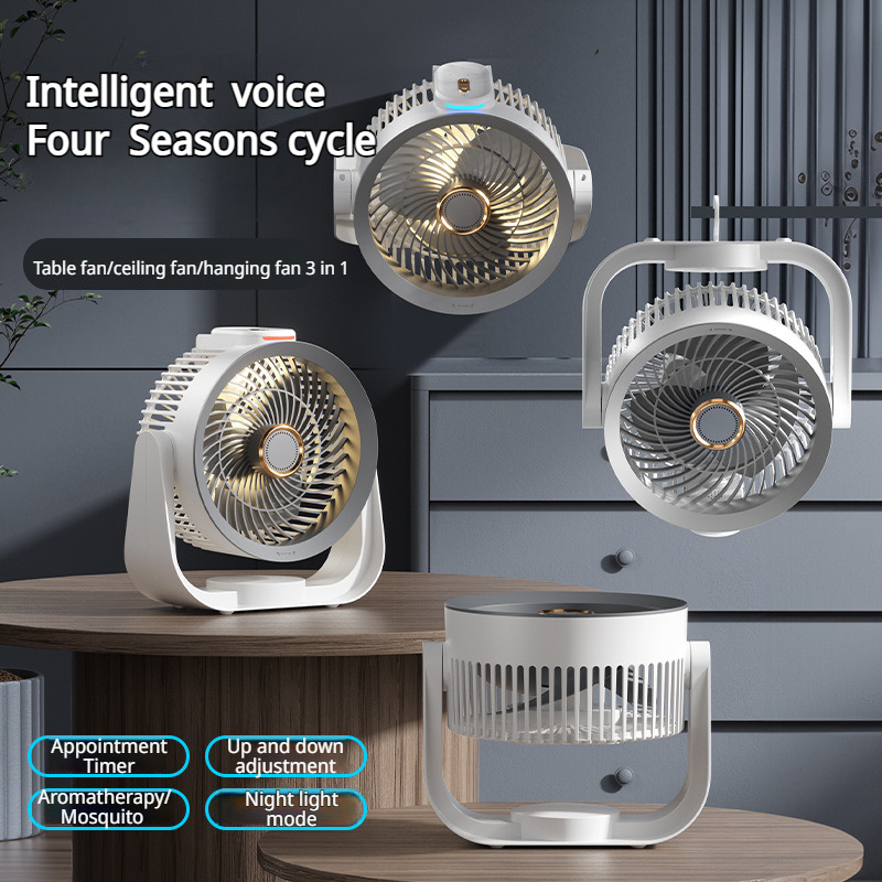 Smart Desk Fan Voice Activated - Home Office Gadgets recension och pris