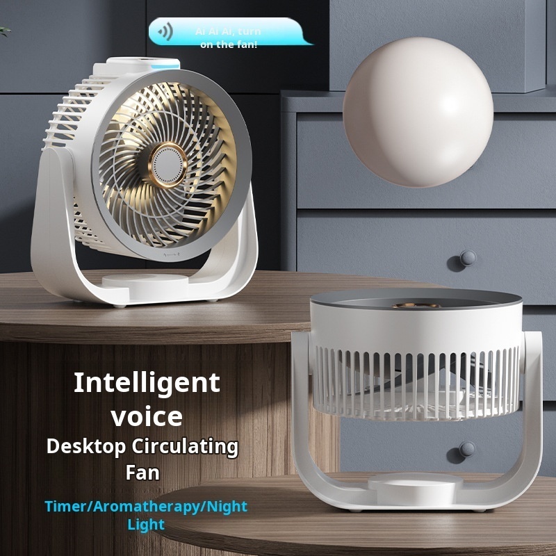 Smart Desk Fan Voice Activated - Home Office Gadgets recension och pris