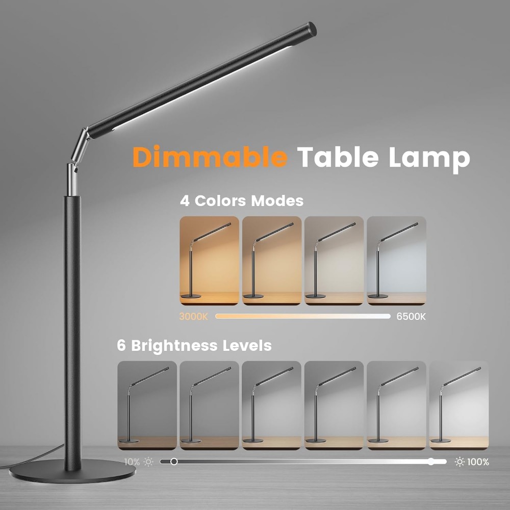 16 Inch Adjustable Metal LED D - Home Office Desk recension och pris