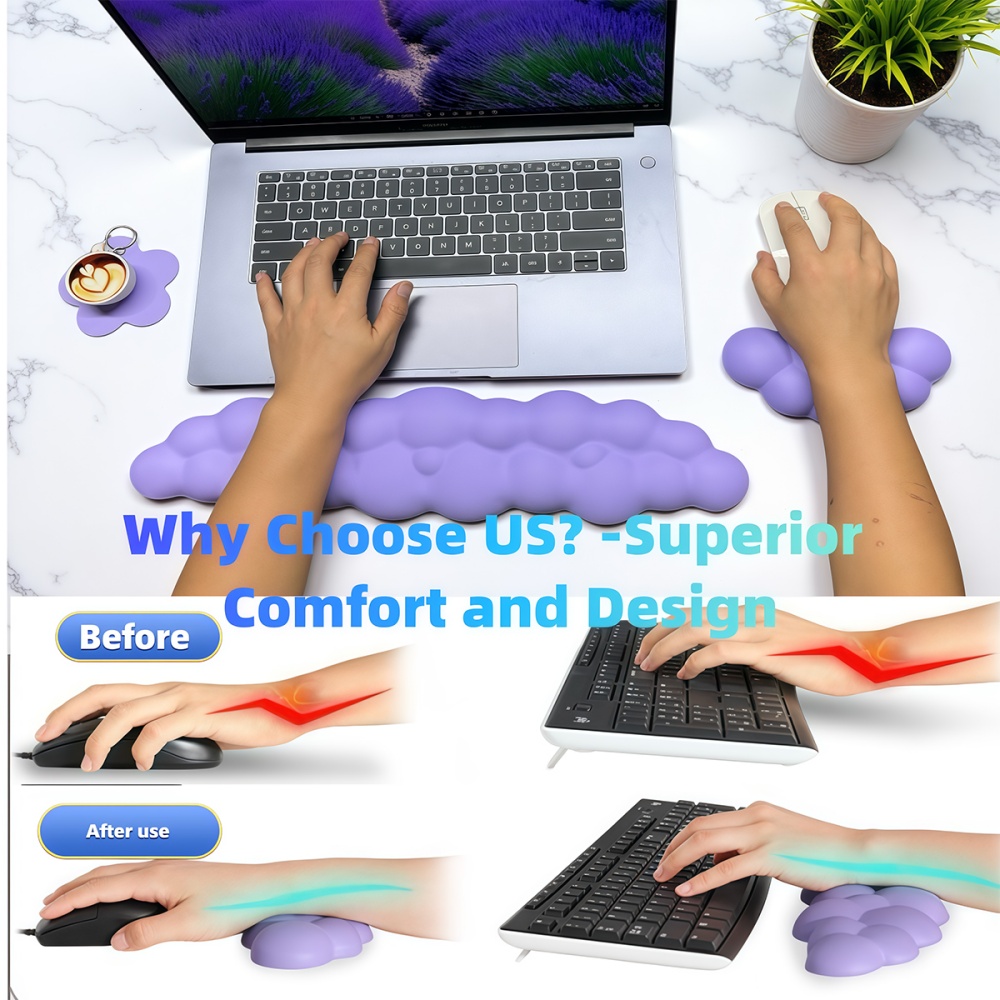 4pcs Ergonomic Mouse Pad Wrist - Home Office Call Center recension och pris