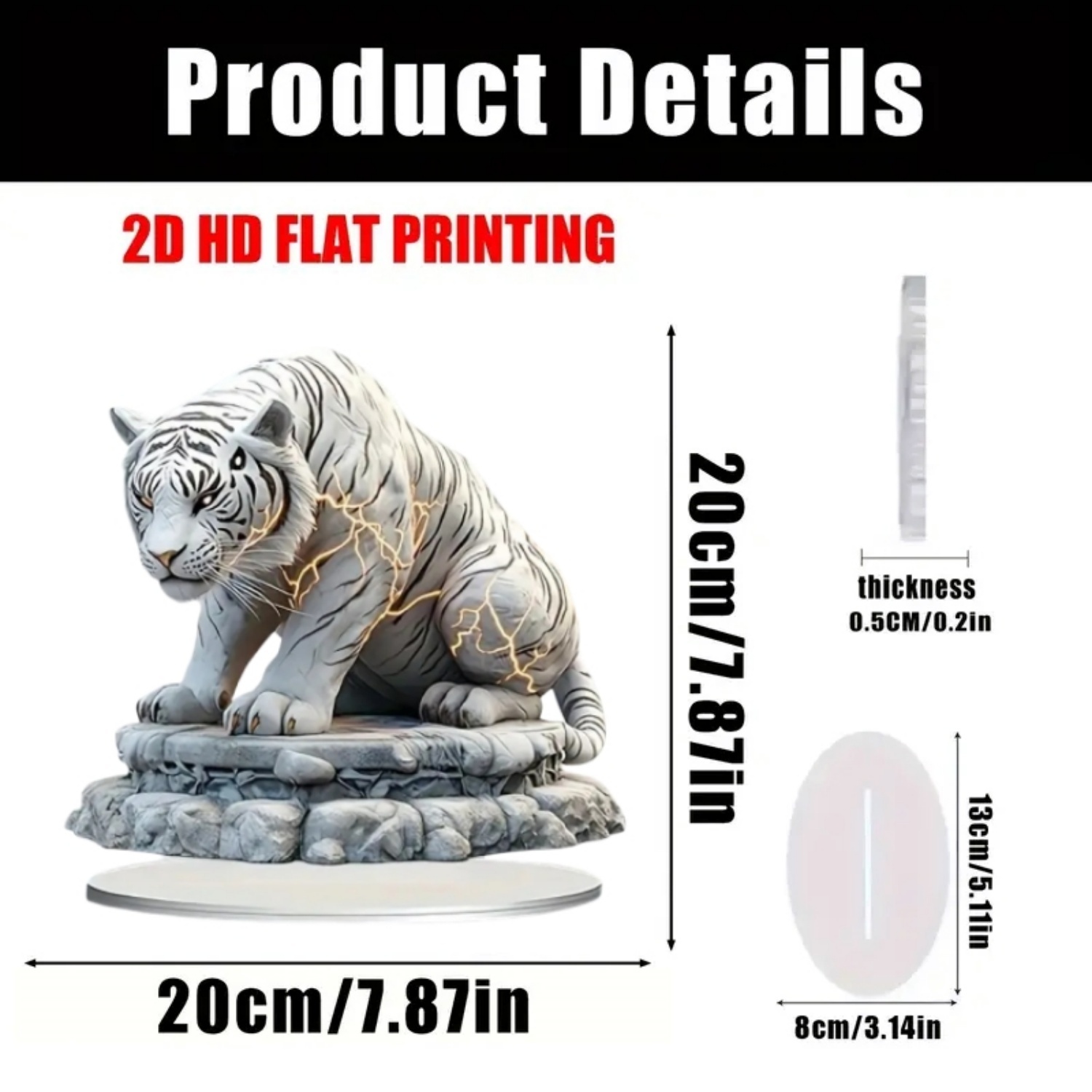 Two Tigers Statue,2D Flat Anim - Home Office For Two recension och pris