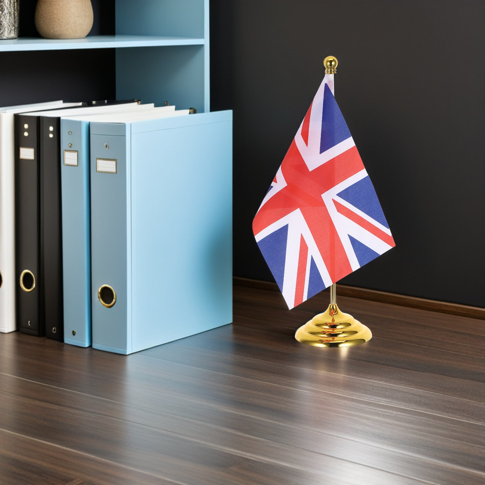 Mini Uk Desk Flag Set United K - Home Office United Kingdom recension och pris