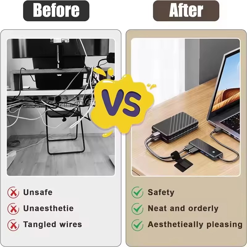 4/20Pcs Reusable Self-Adhesive - Home Office Desk recension och pris