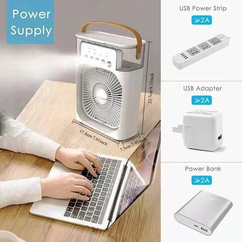 3 In 1 Mini Air Cooler Portabl - Home Office Gadgets recension och pris