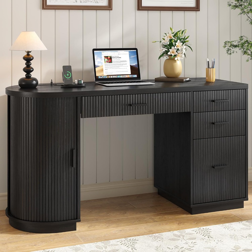 ONBRILL 58 Inch Fluted Executi - Home Office Work recension och pris