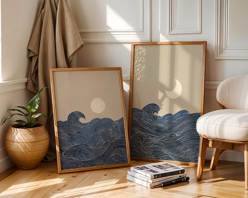 2pcs Japandi Minimalist Moon C - Home Office For Two recension och pris
