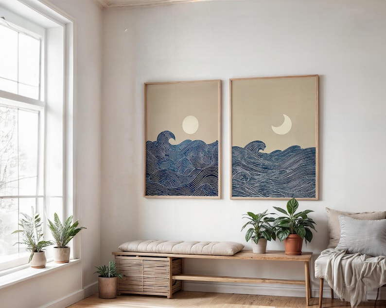 2pcs Japandi Minimalist Moon C - Home Office For Two recension och pris