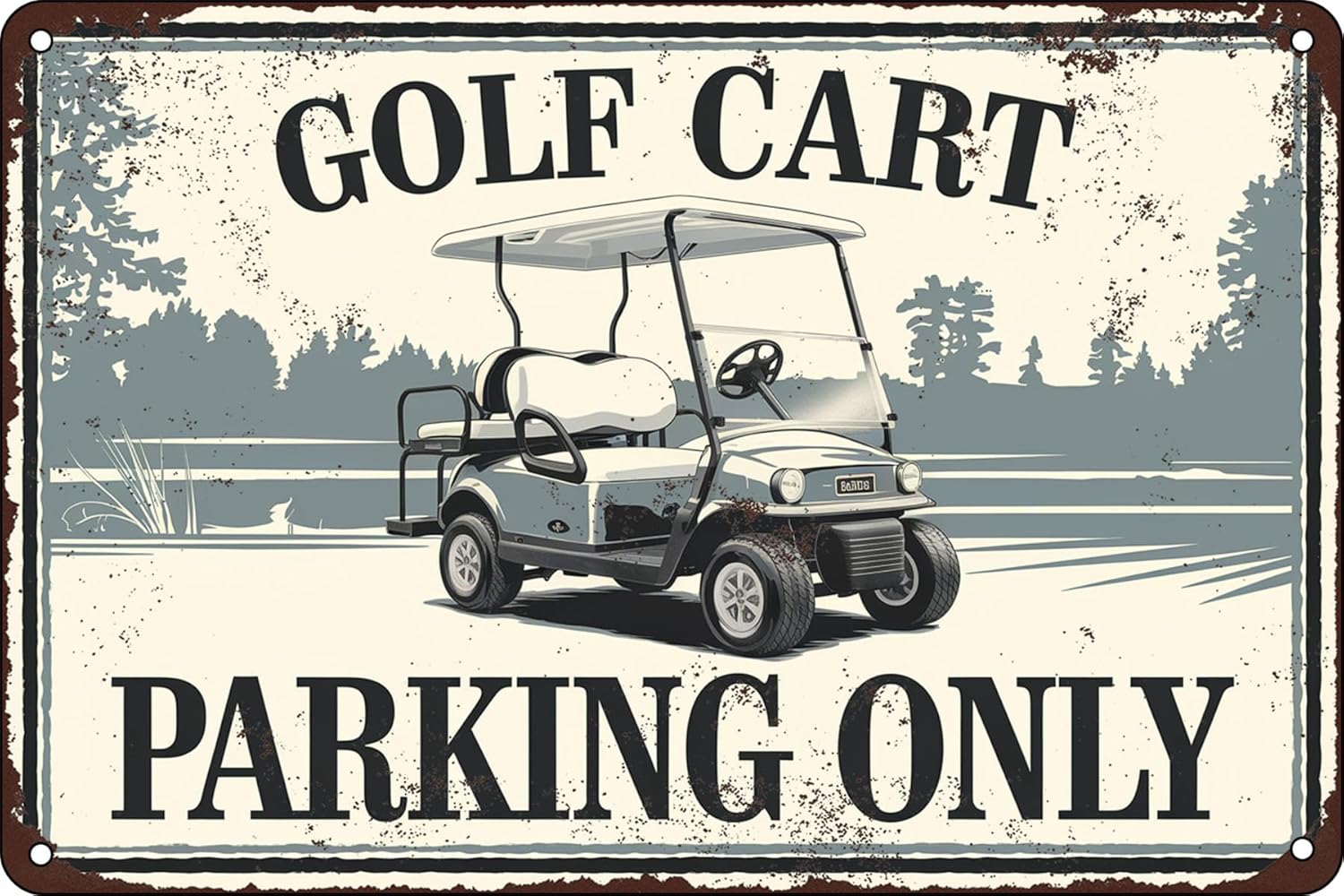Golf Cart Parking Only Course  - Home Office With Library recension och pris
