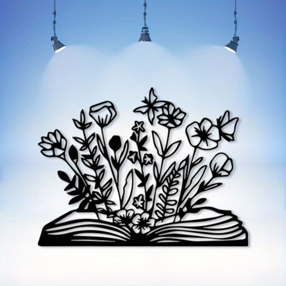 Wrought Iron Wall Art Metal Re - Home Office With Library recension och pris