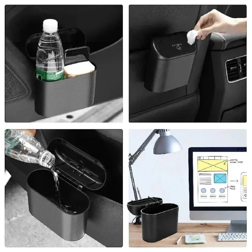 New Car Trash Can (with Lid) 3 - Home Office Call Center recension och pris