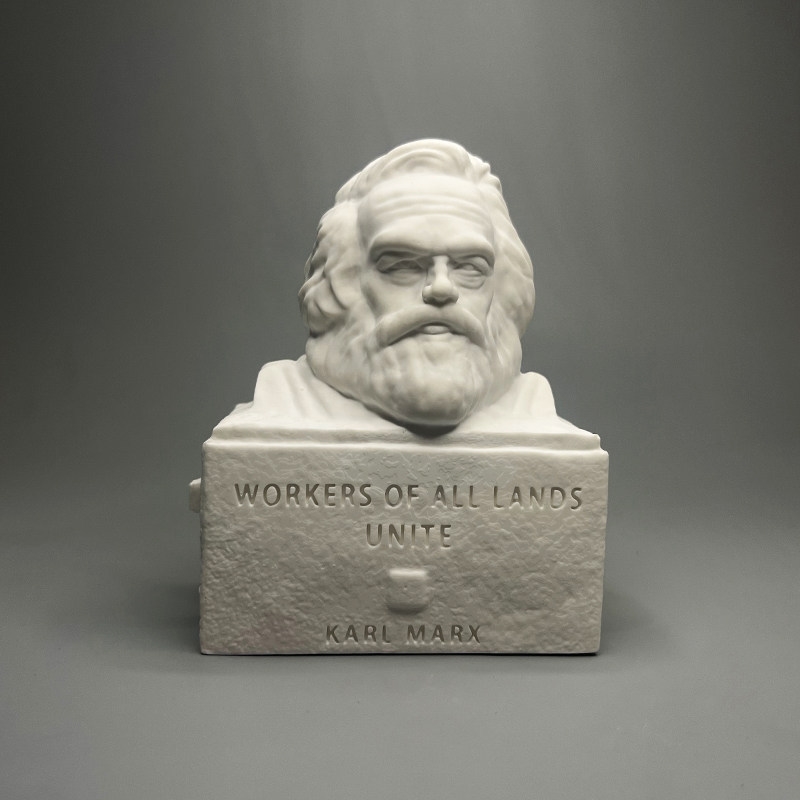 Karl Marx Plaster Bust Sculptu - Home Office With Library recension och pris