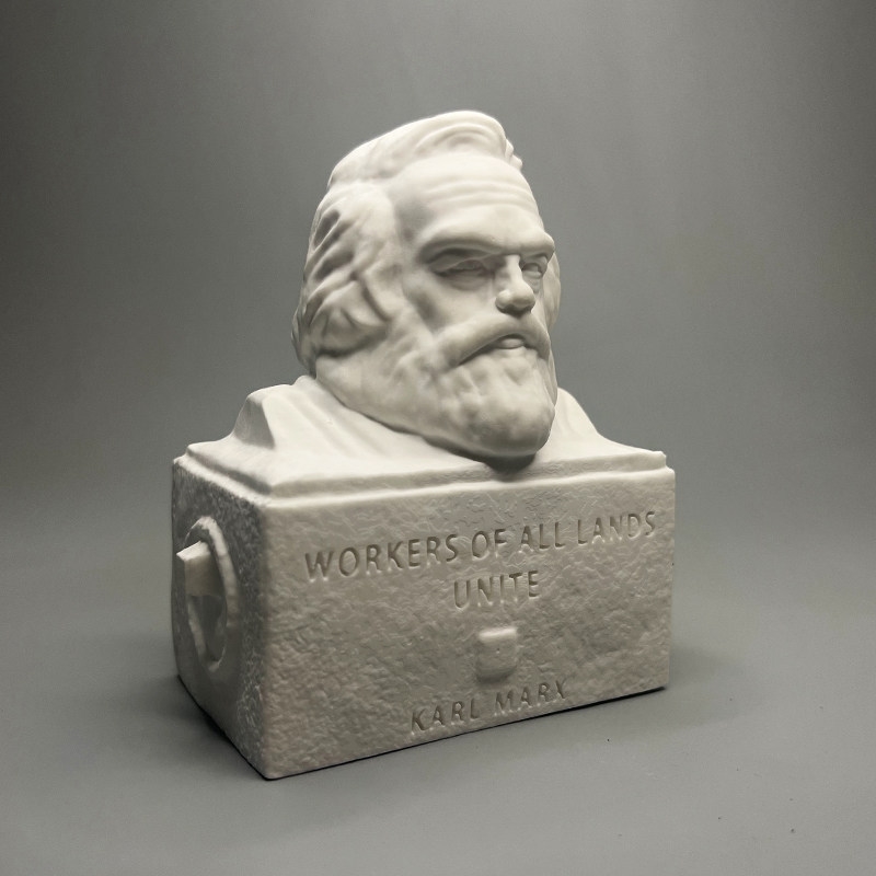 Karl Marx Plaster Bust Sculptu - Home Office With Library recension och pris