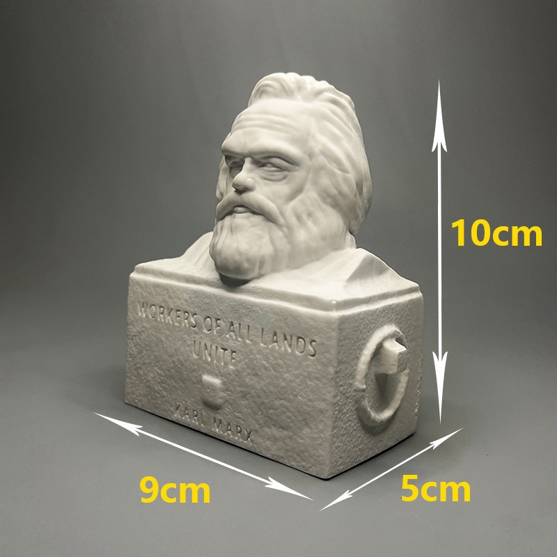 Karl Marx Plaster Bust Sculptu - Home Office With Library recension och pris