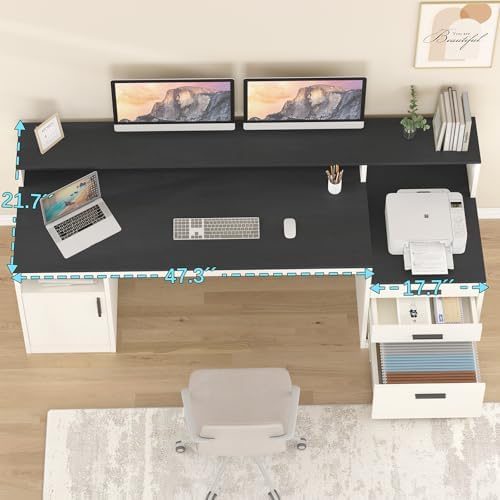 YOME 65 Inch Computer Desk wit - Home Office 365 recension och pris