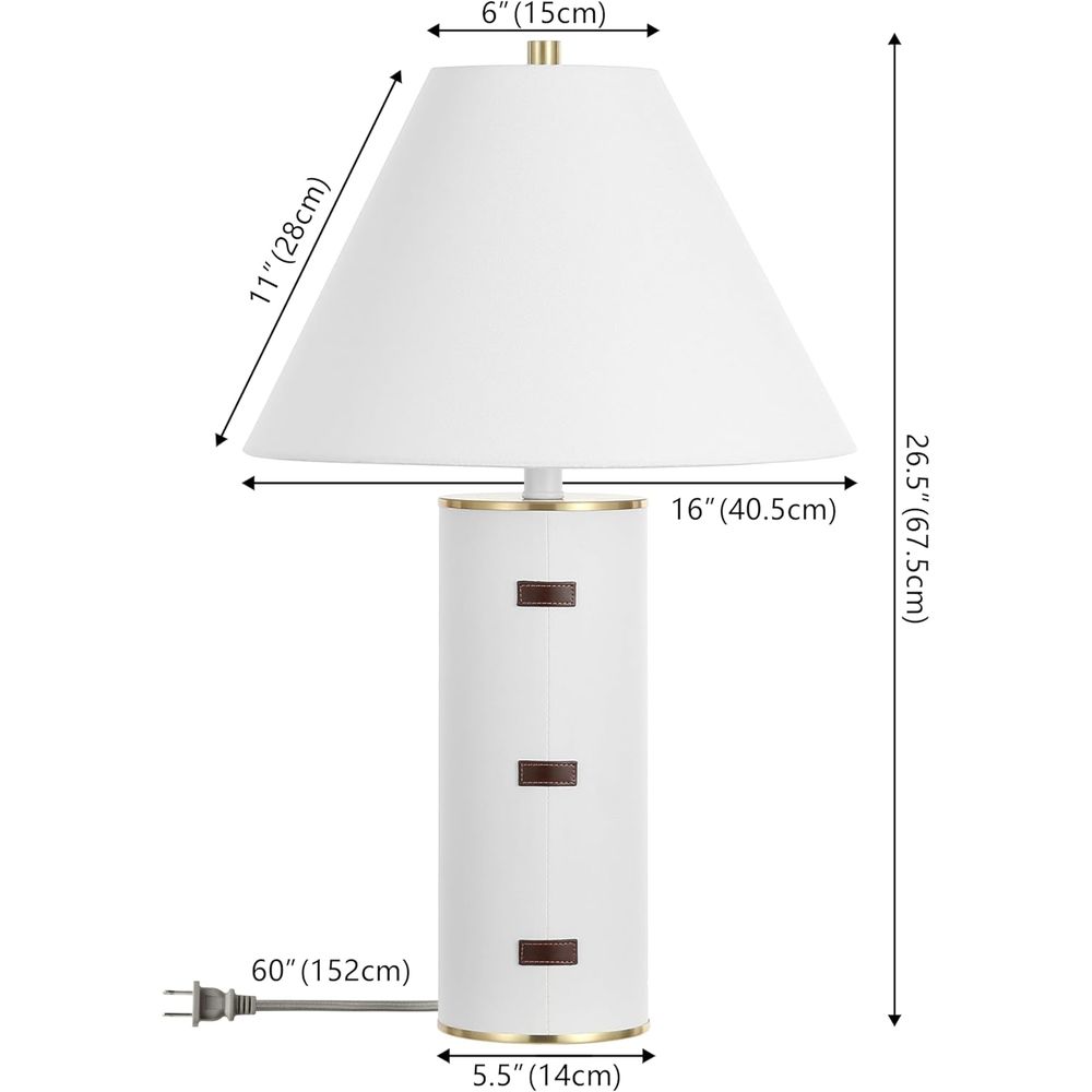 27-inch LED Table Lamp - White - Home Office Desk recension och pris