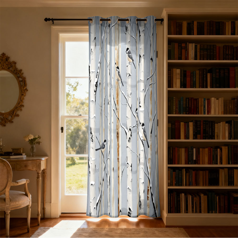 1pc birch forest titmouse prin - Home Office Rate recension och pris