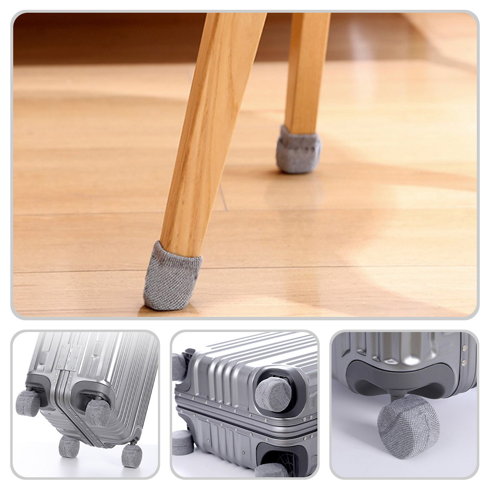 4Pcs Flexible Chair Leg Sleeve - Home Office With Library recension och pris