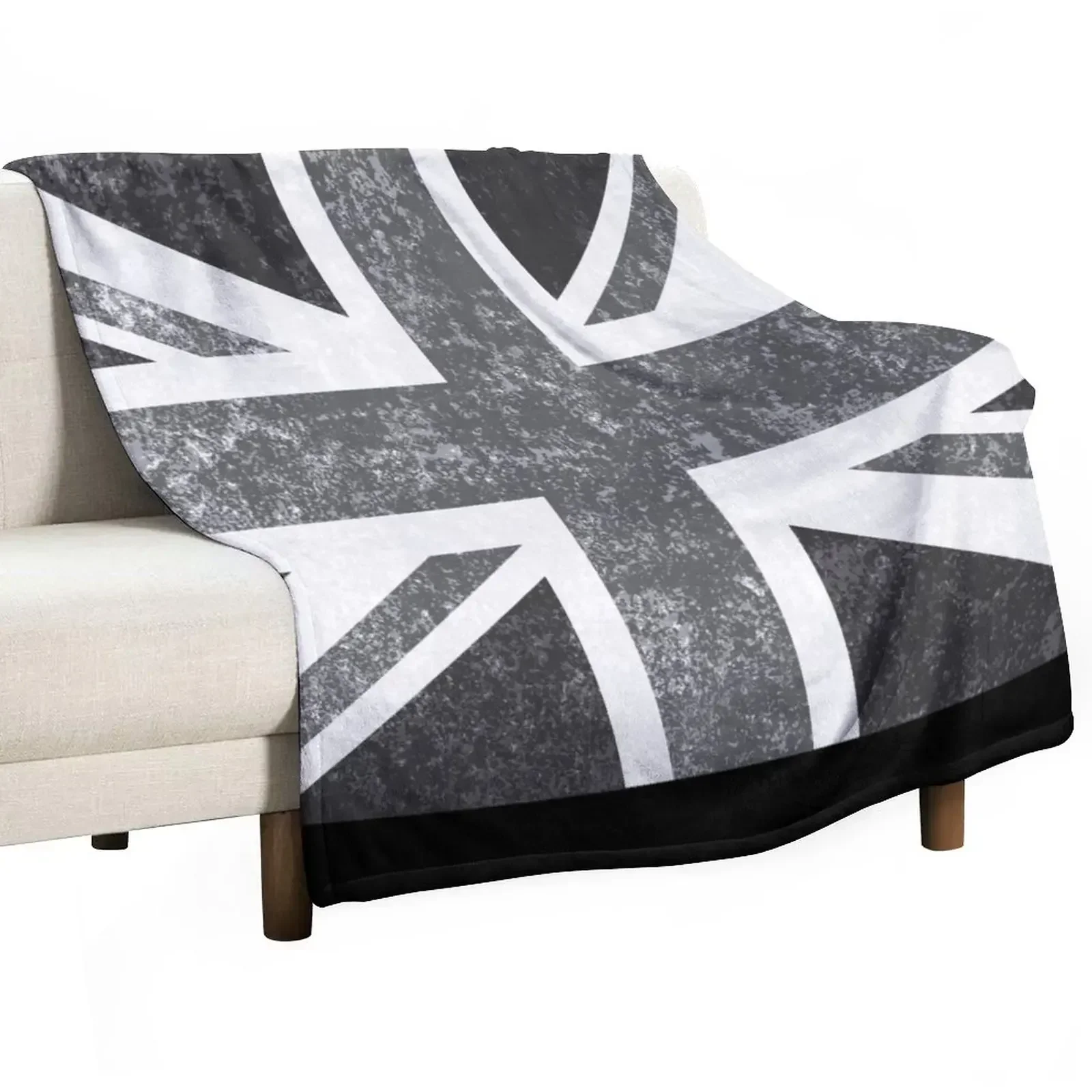 Union Jack Vintage Grayscale - - Home Office United Kingdom recension och pris