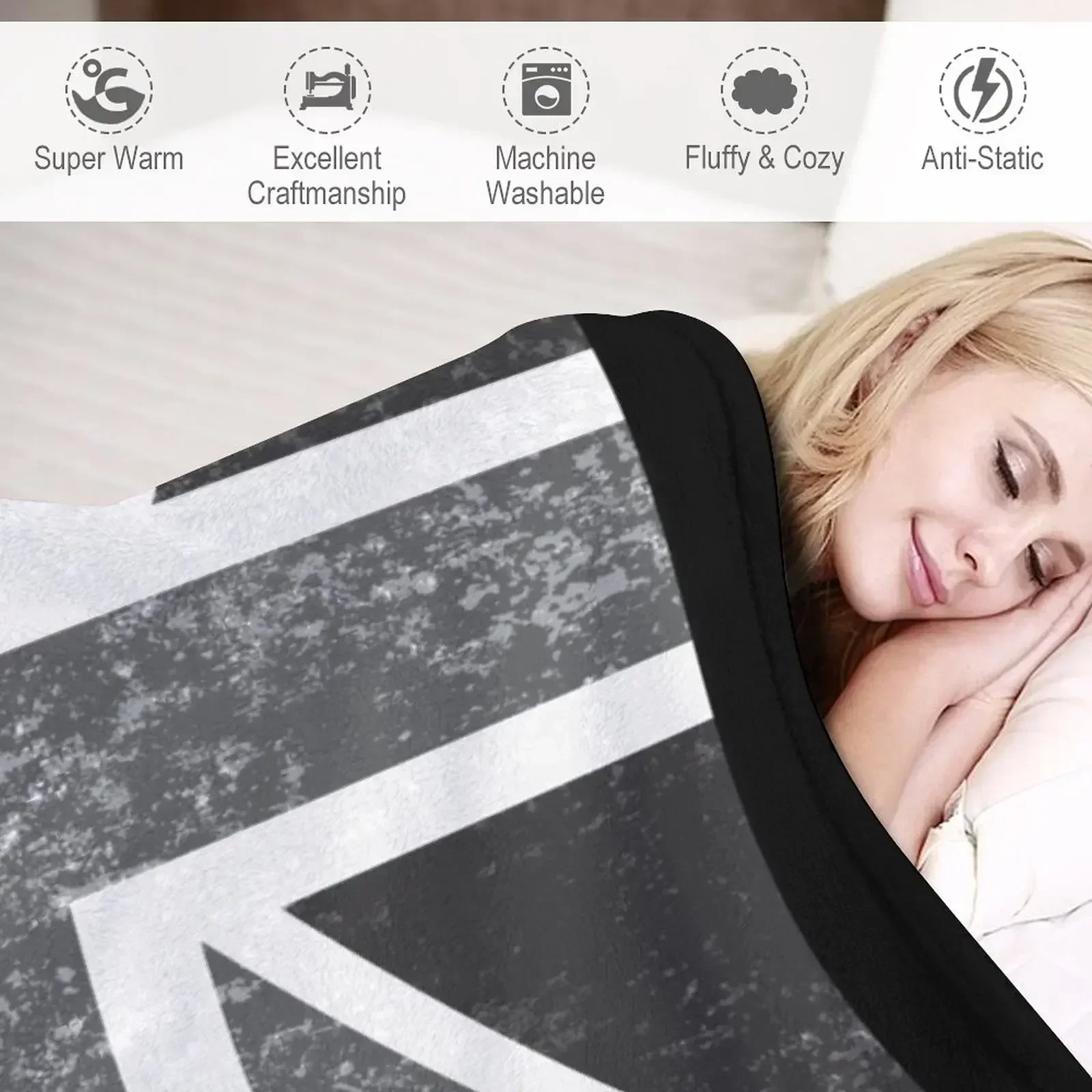 Union Jack Vintage Grayscale - - Home Office United Kingdom recension och pris