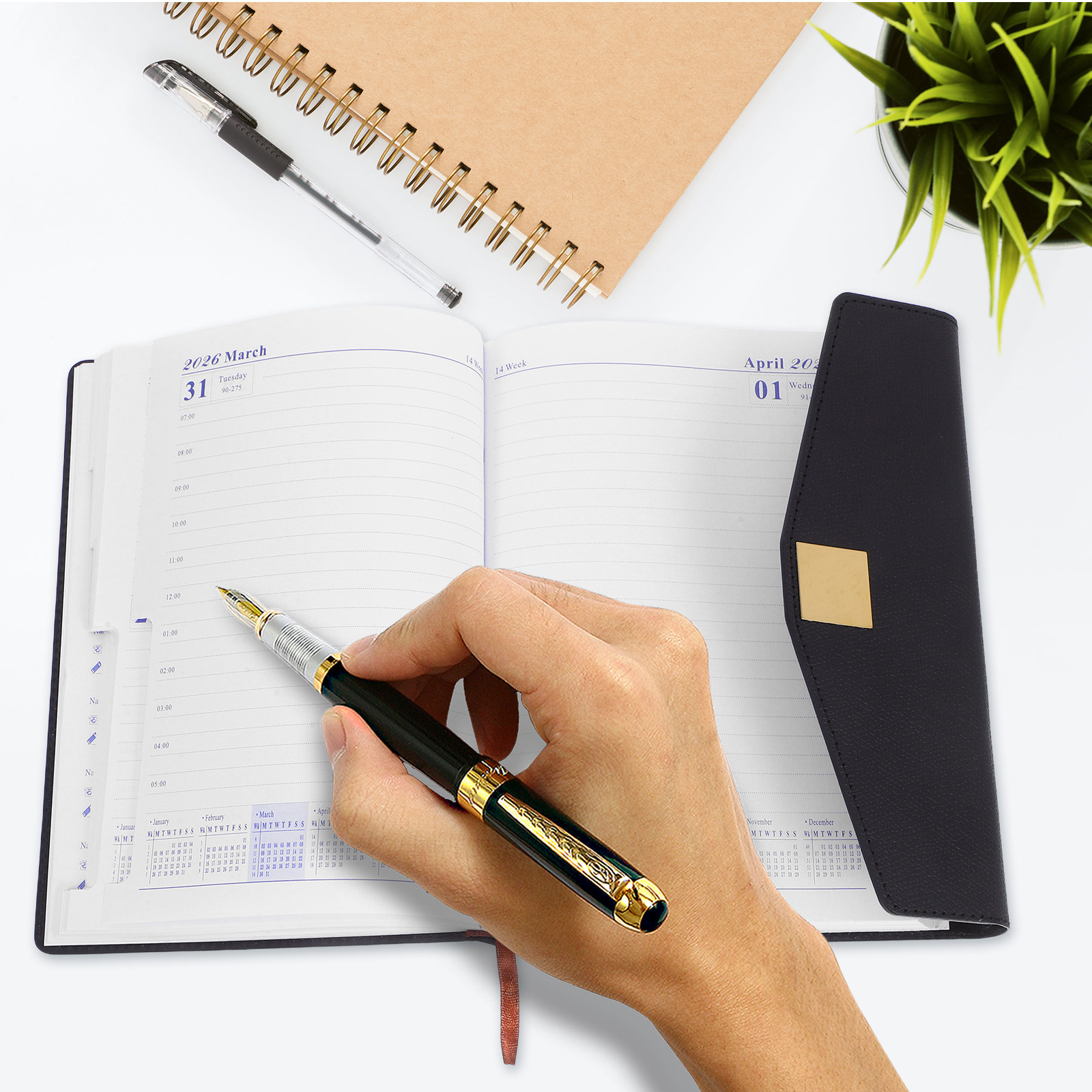 365-Day Daily Planner Thick Pa - Home Office 365 recension och pris