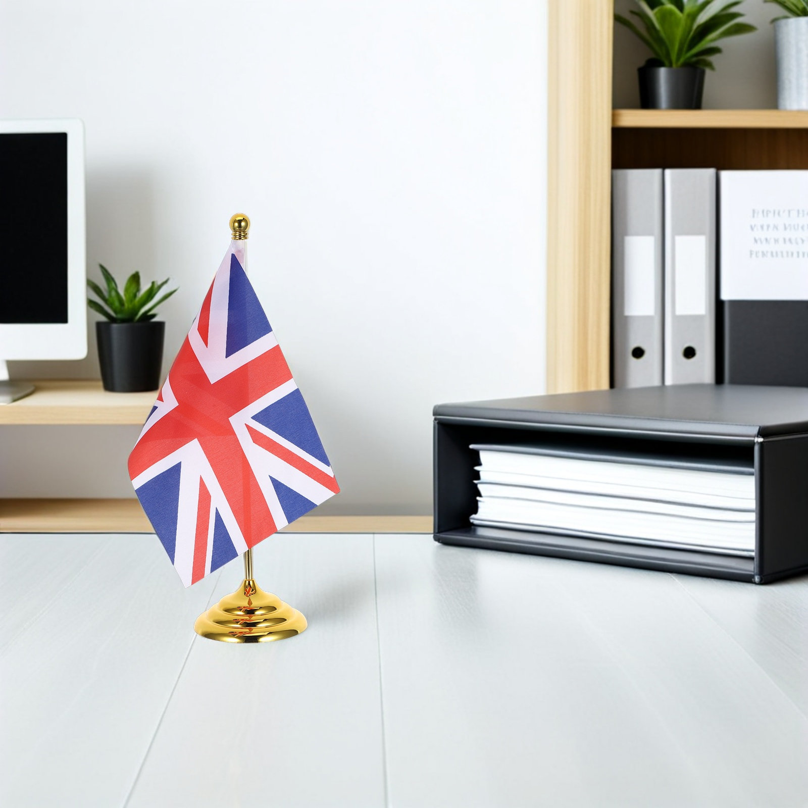 Mini Uk Desk Flag Set United K - Home Office United Kingdom recension och pris