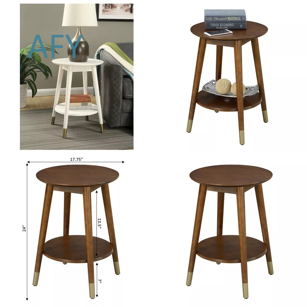 Wooden Side Table with Bottom  - Home Office Of Ikea recension och pris