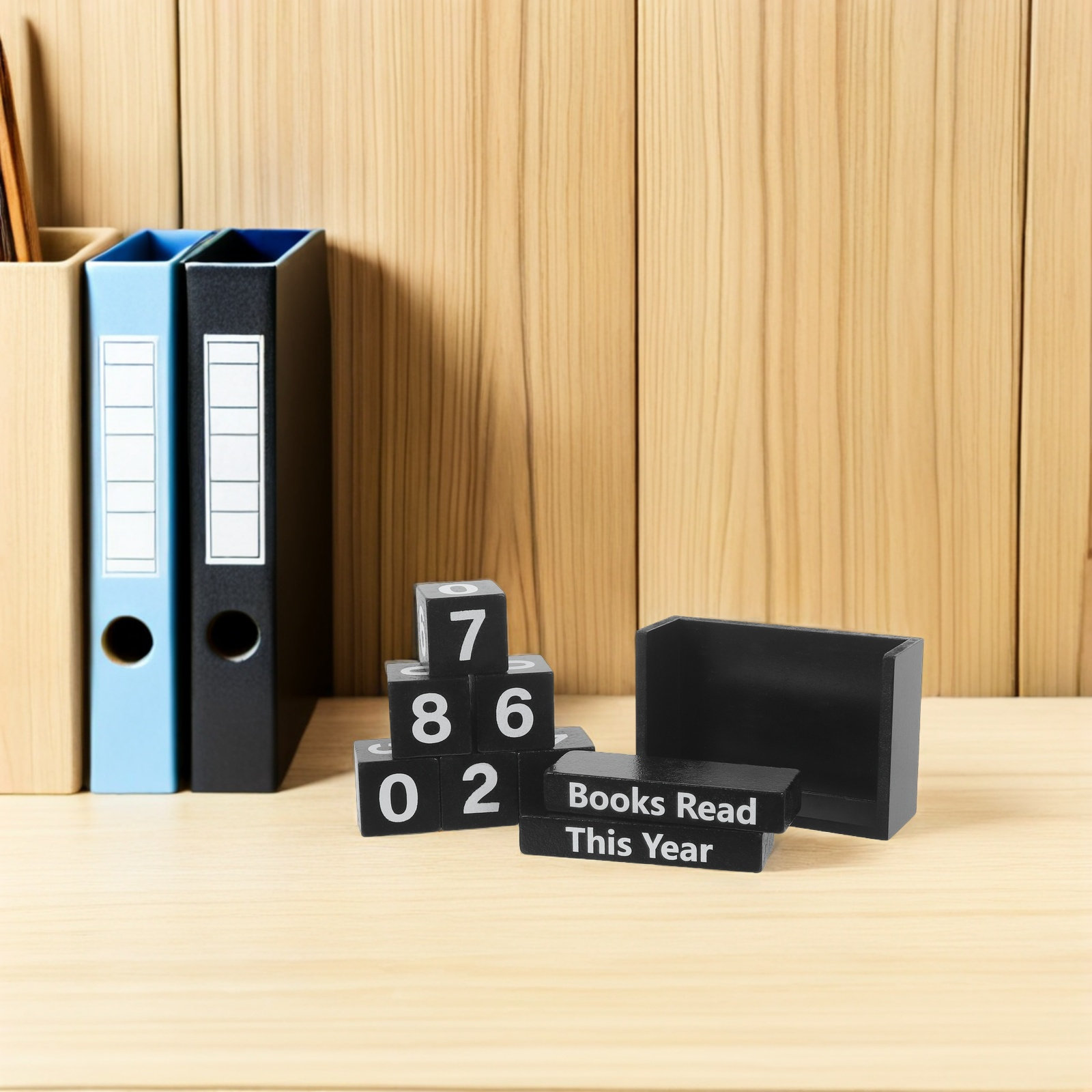 1Set Annual Wooden Book Read C - Home Office With Library recension och pris