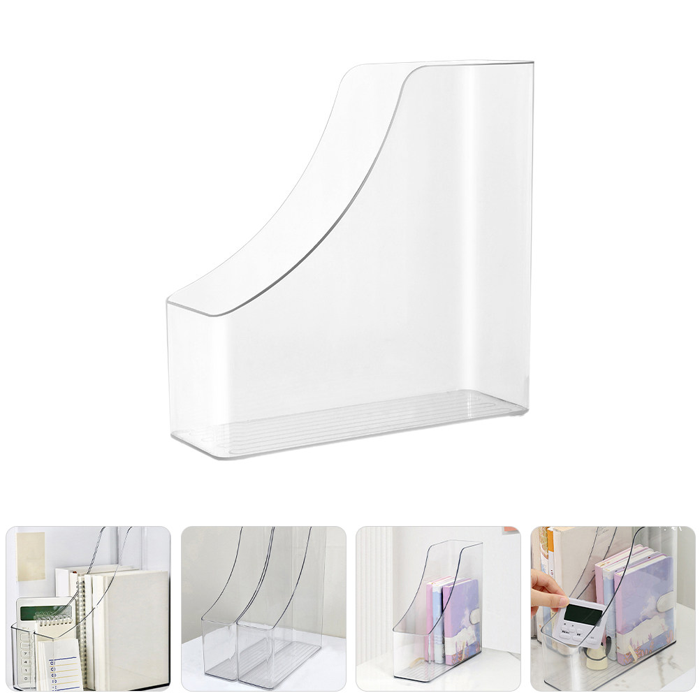 2Pcs Clear File Boxes Transpar - Home Office With Library recension och pris