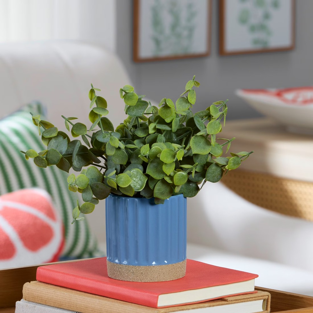 Artificial Eucalyptus Silk Pla - Home Office For Two recension och pris