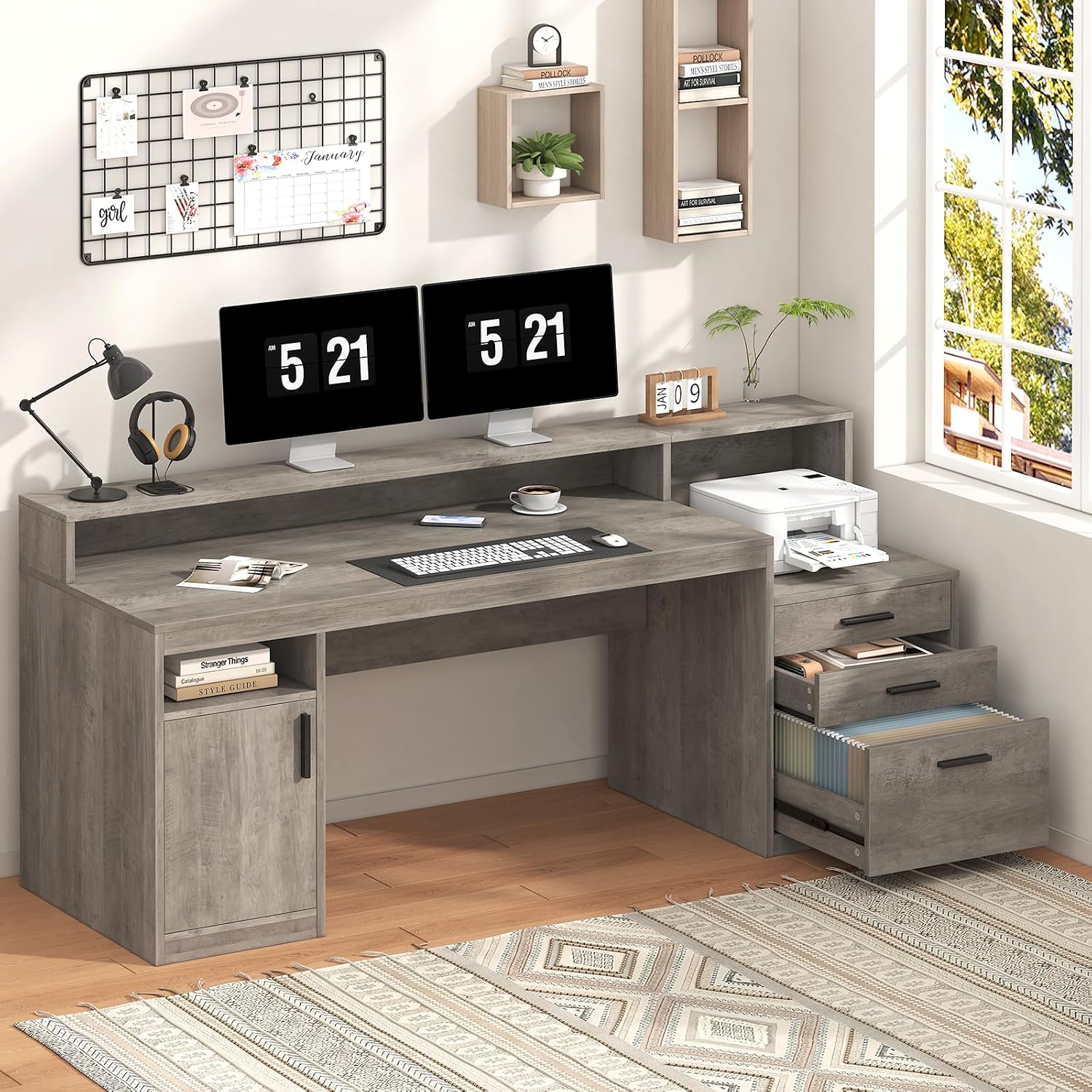Executive Computer Desk with 3 - Home Office 365 recension och pris