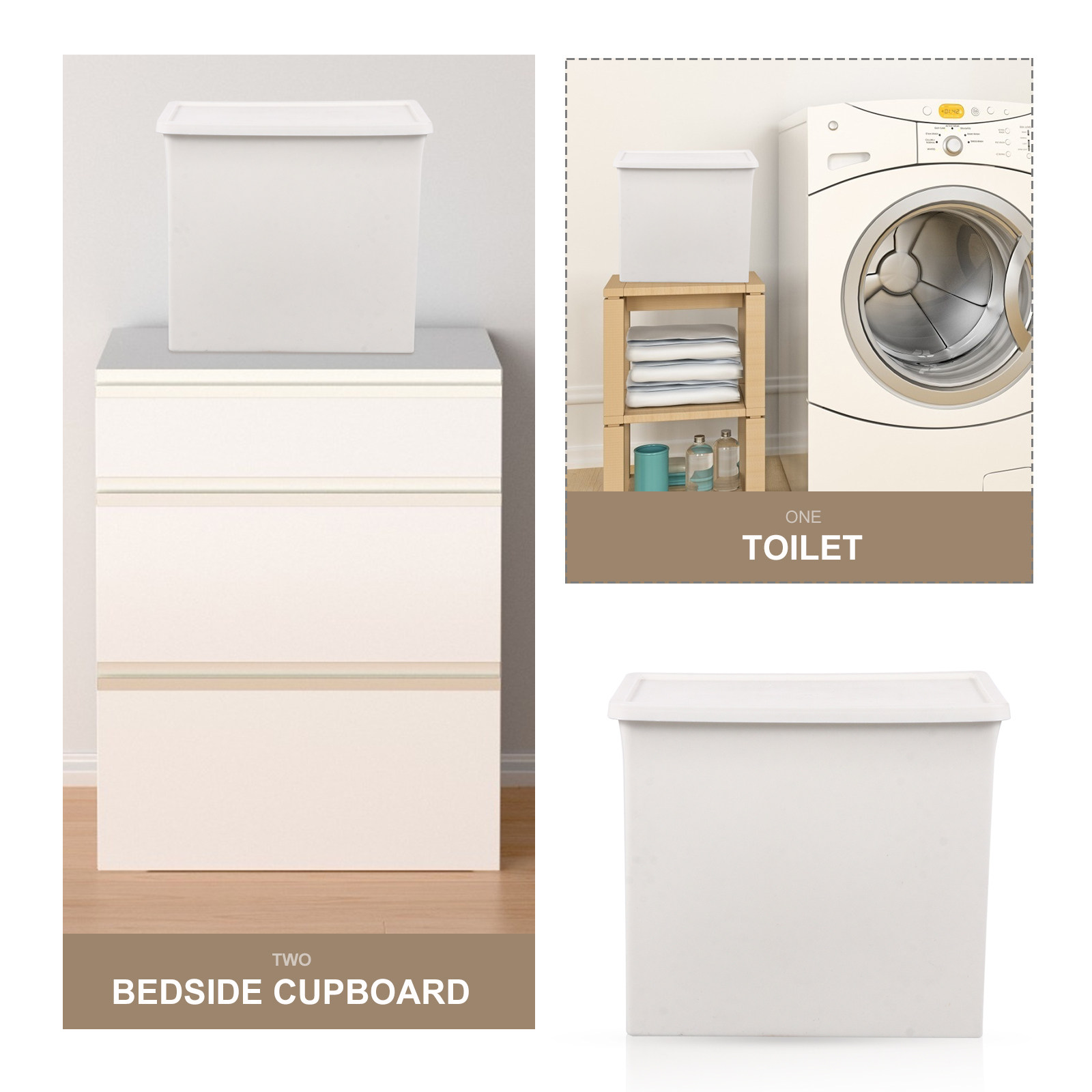 2Pcs Creative Plastic Storage  - Home Office Gadgets recension och pris