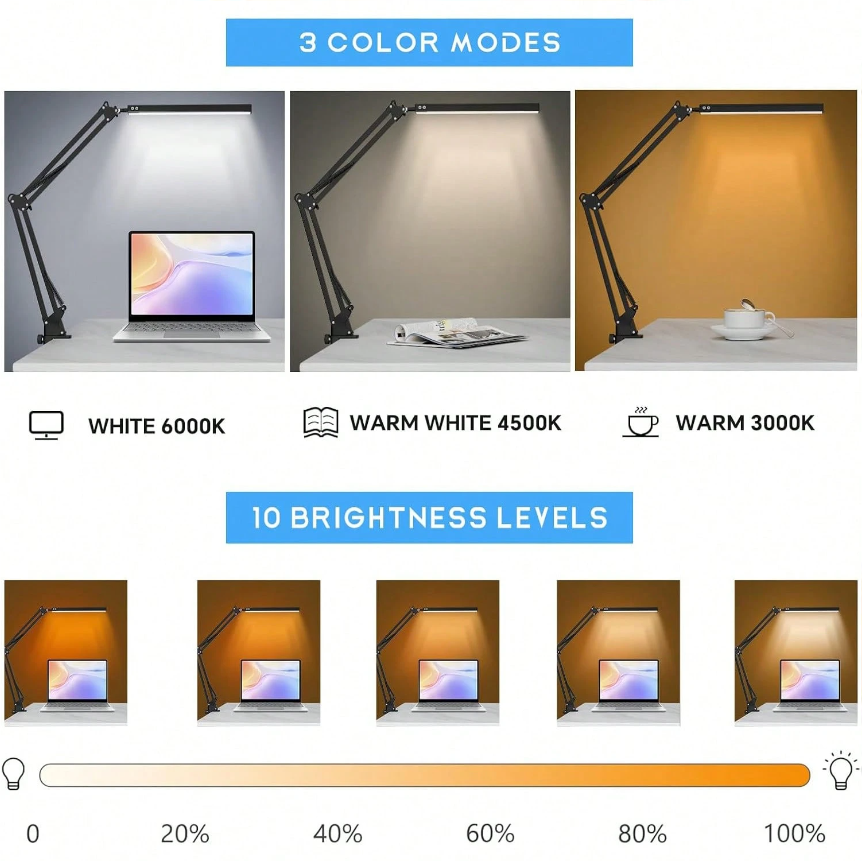 LED Desk Lamp For Home,Reading - Home Office Desk recension och pris