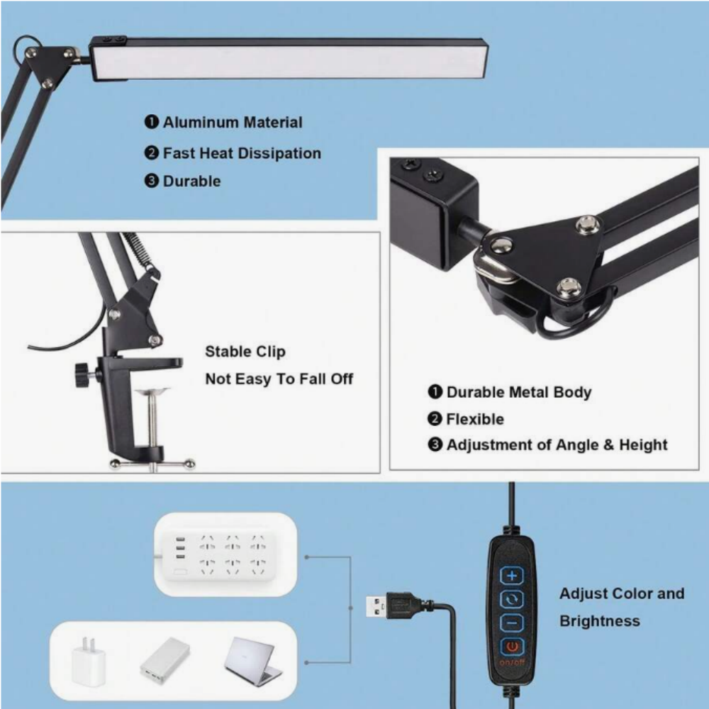 LED Desk Lamp For Home,Reading - Home Office Desk recension och pris