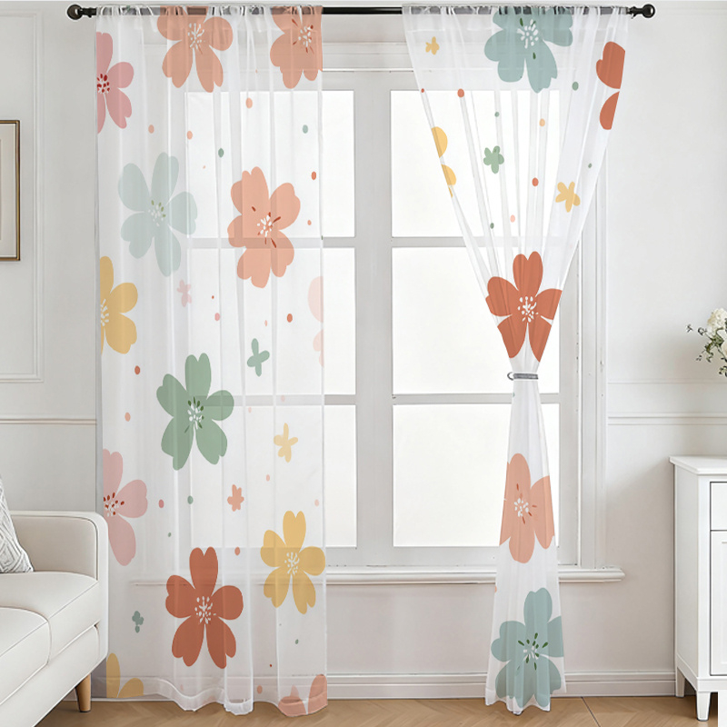 2PCS Digital Printing Sheer Cu - Home Office Rate recension och pris