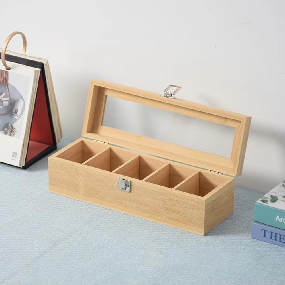 Portable Bamboo Tea bag Storag - Home Office Bagas recension och pris