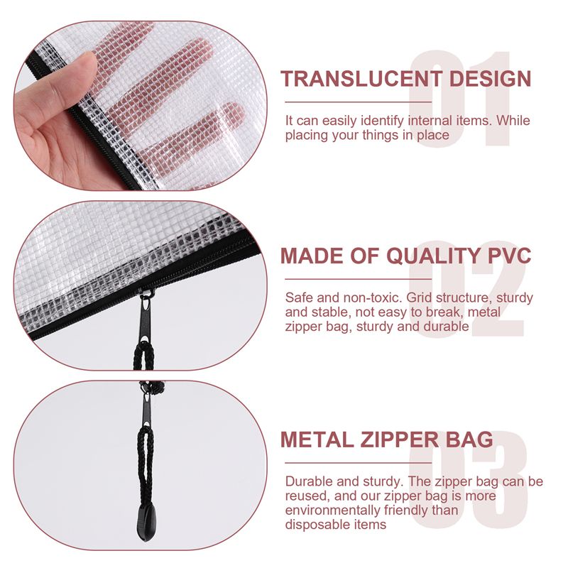 Leading-18Pcs Mesh Zipper Pouc - Home Office Bagas recension och pris