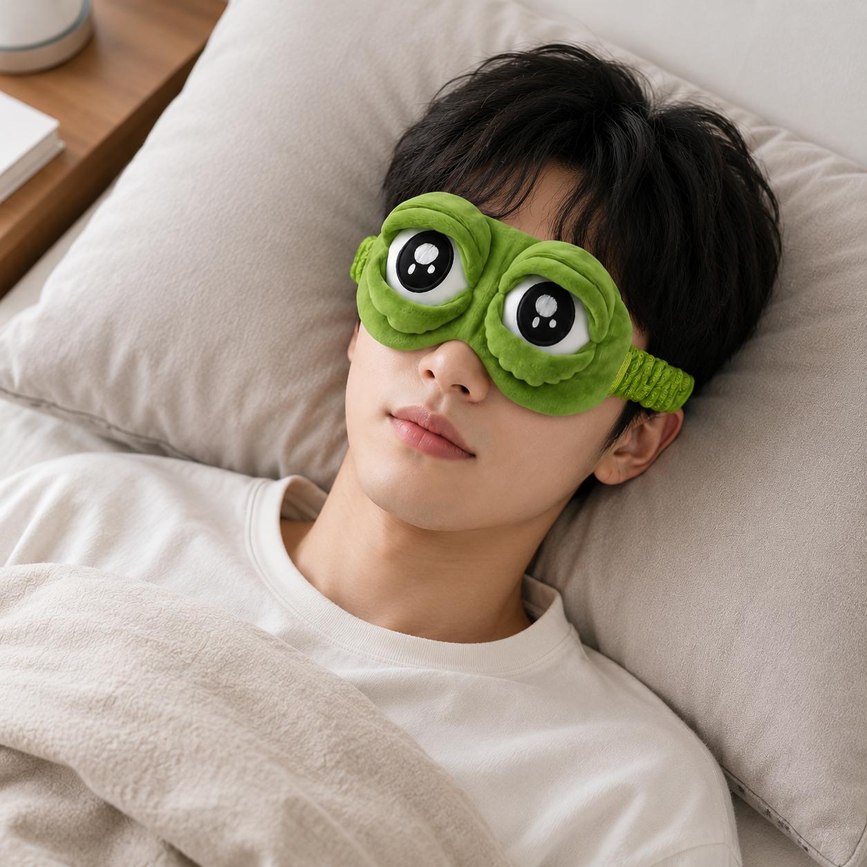 Sleep Eye Mask 3D Cute Frog Fu - Home Office Gadgets recension och pris