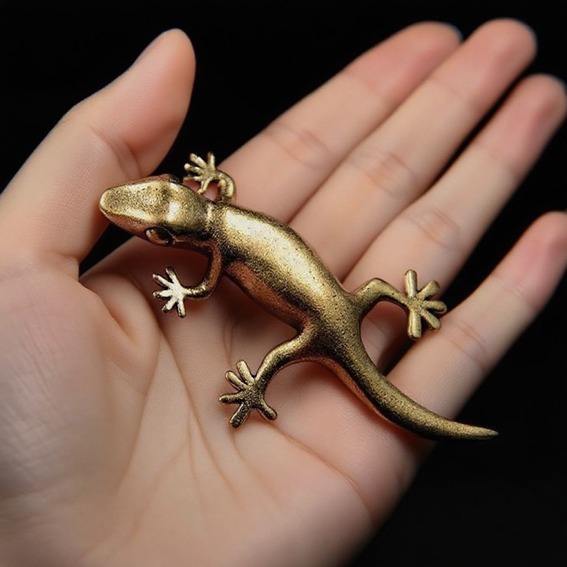 Handmade Bronze Retro Gecko Li - Home Office Gadgets recension och pris