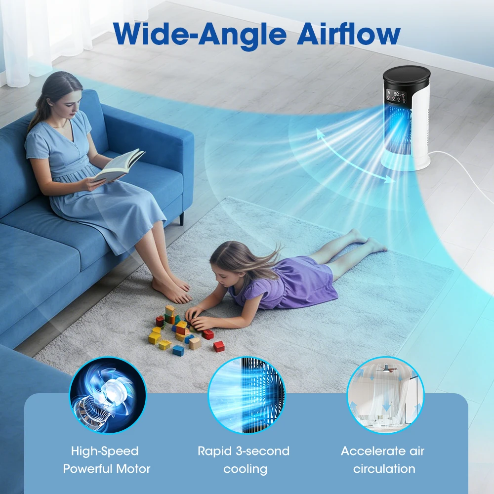 3 In 1 Household Fan Air Condi - Home Office Gadgets recension och pris